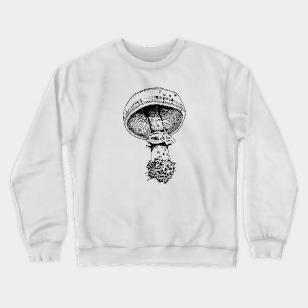 goblincore Mushroom Design Crewneck Sweatshirt by Hiep Nghia